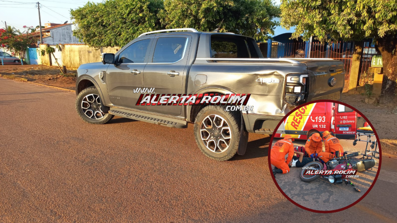 Rolim de Moura registra quarto acidente de trânsito neste sábado; colisão ocorre na Avenida 7 de Setembro